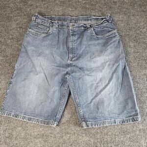 Big Daddy Shorts Mens 44 Blue Denim Carpenter Jean Long Relaxed Fit Casual